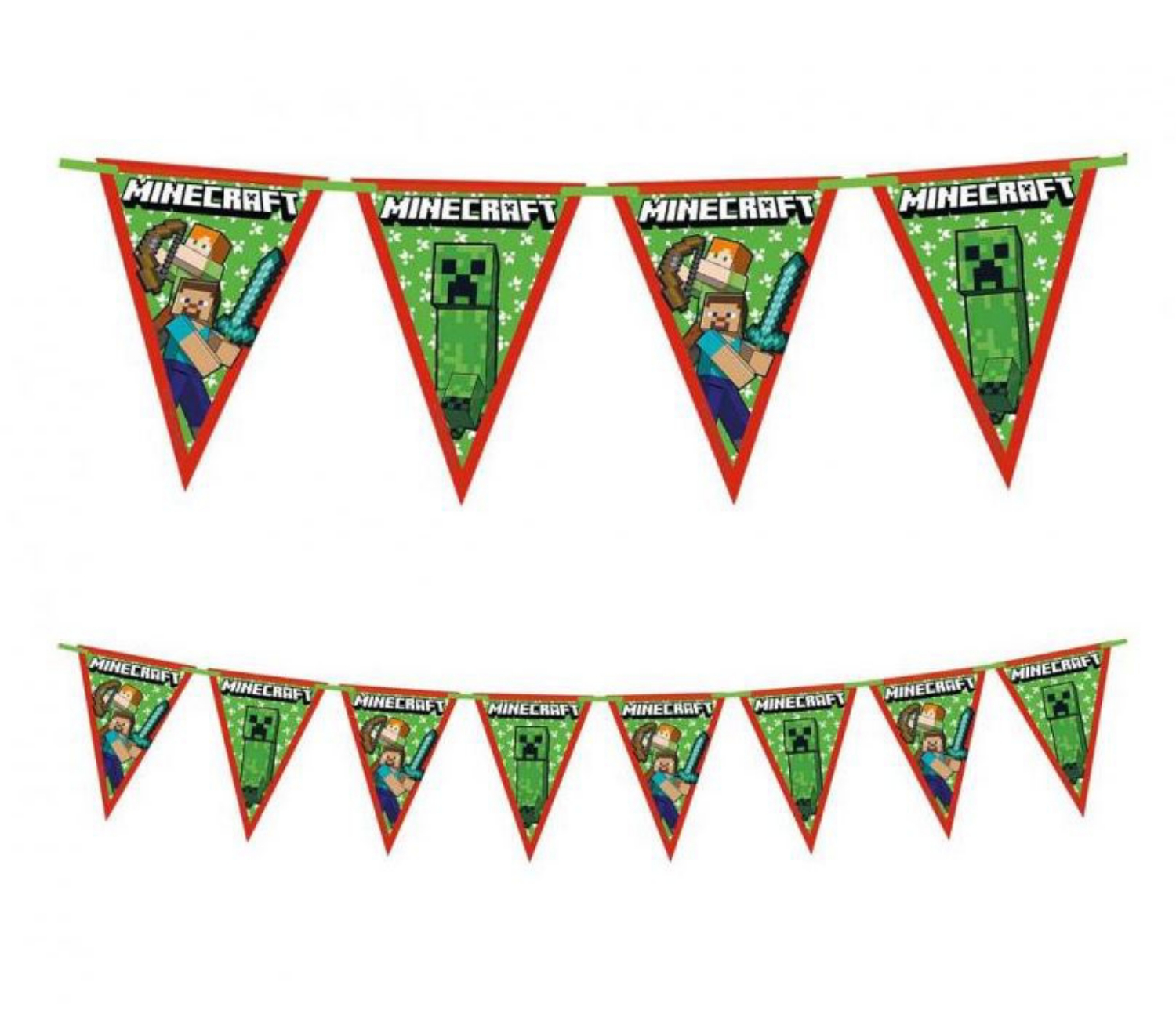 Party vlaječková girlanda Minecraft 230 cm