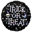 Obrázek Foliový  balonek černý - Trick or Treat - 45 cm