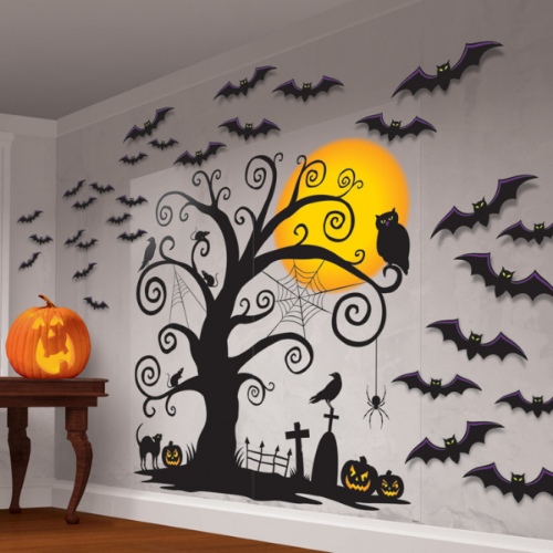 Levně Dekorační sada Halloweenská noc, 32 ks