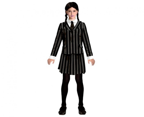 Levně Dětský kostým Wednesday Addams - 8 až 10 let - Vel. 130 - 140 cm