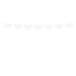 Obrázek z Papírová girlanda s krajkovým vzorem - bílá 183 cm 