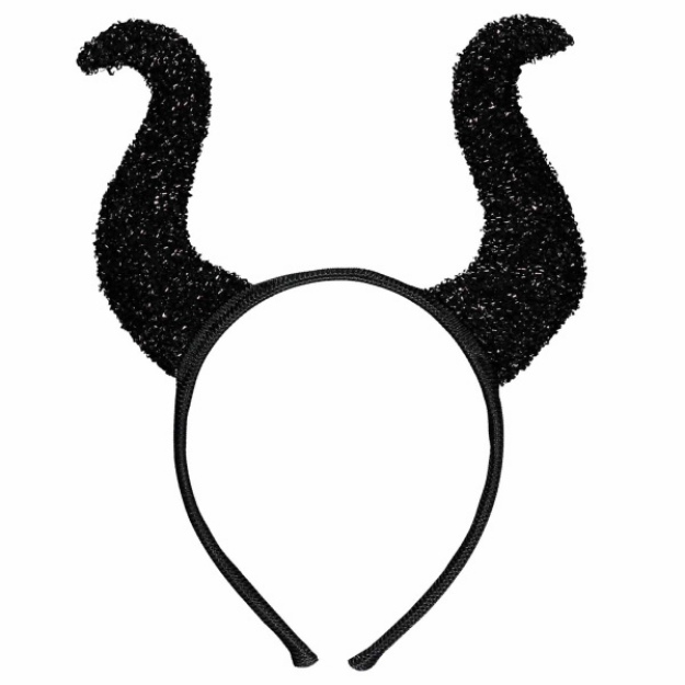Obrázok z Čertovské rohy na čelenke - lkudrnaté čierné