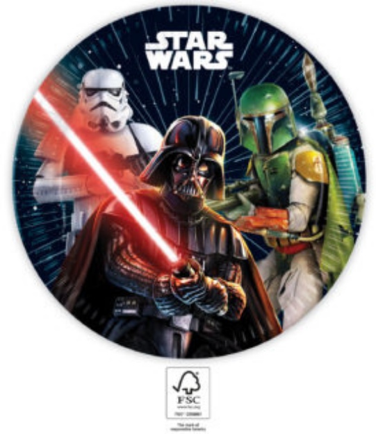 Obrázek z EKO Papírové talíře Star Wars - Galaxie 23 cm - 8 ks 