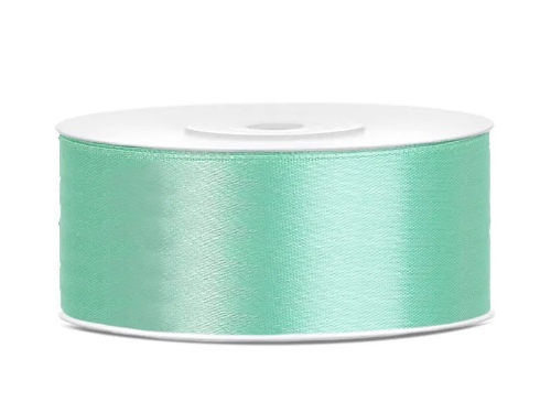 Levně Saténová stuha mint 25 mm x 25 m
