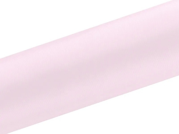 Satén v roli úzký světle růžový 16 cm x 9 m