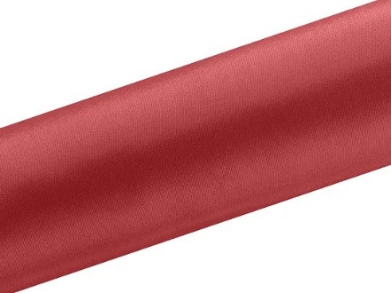Obrázek Satén v roli úzký Červený 16 cm x 9 m