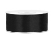 Obrázek Saténová stuha černá 25 mm x 25 m
