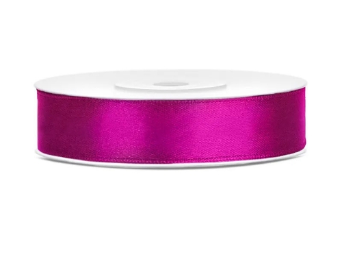 Saténová stuha fuchsia 12 mm x 25 m