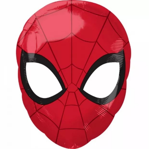 Levně Foliový balonek hlava Spiderman 30 x 43 cm