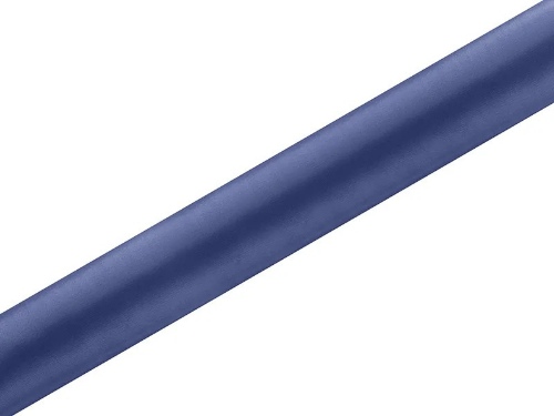 Levně Satén v roli široký tmavě modrý 36 cm x 9 m