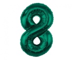 Obrázek z Fóliový balonek číslice 8 - Tmavě zelená, 85 cm 