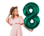 Obrázek z Fóliový balonek číslice 9 - Tmavě zelená, 85 cm 