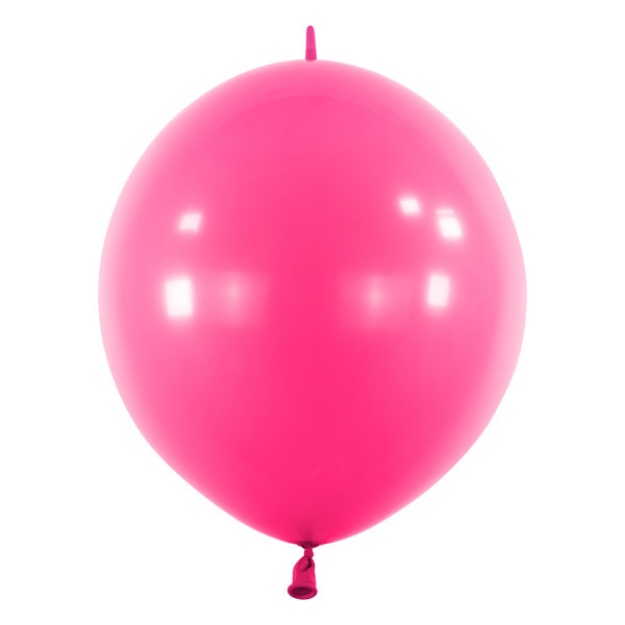 Obrázok z Spojovací balónik Fashion Hot - D07 - Tmavo Ružový 30 cm - 50 ks - D06
