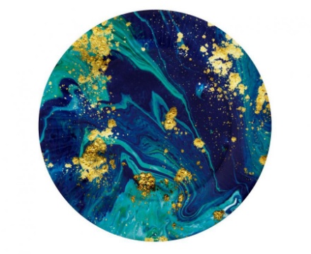 Obrázek Papírové talíře - Midnight Blue 18 cm - 6 ks
