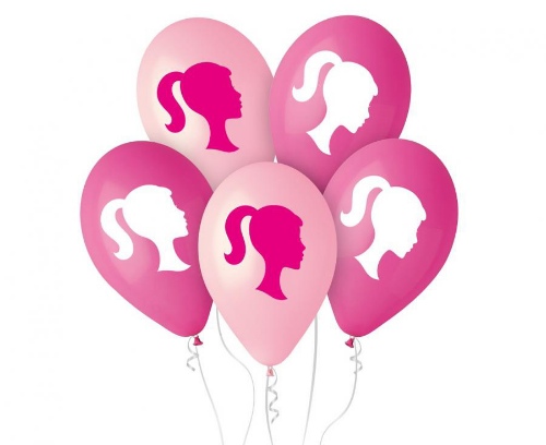 Levně Latexové balonky Barbie 30 cm - 5 ks