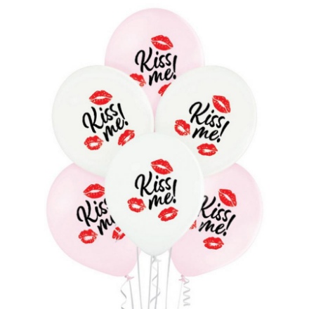 Obrázek Latexové balonky Kiss Me - 6 ks