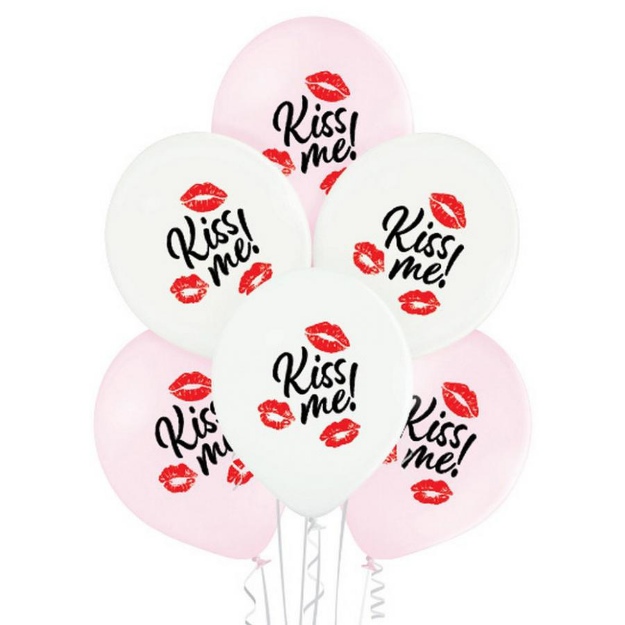 Obrázok z Latexové balóniky Kiss Me - 6 ks