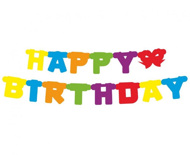 Obrázok z Party nápis Happy Birthday 160 cm - farebný