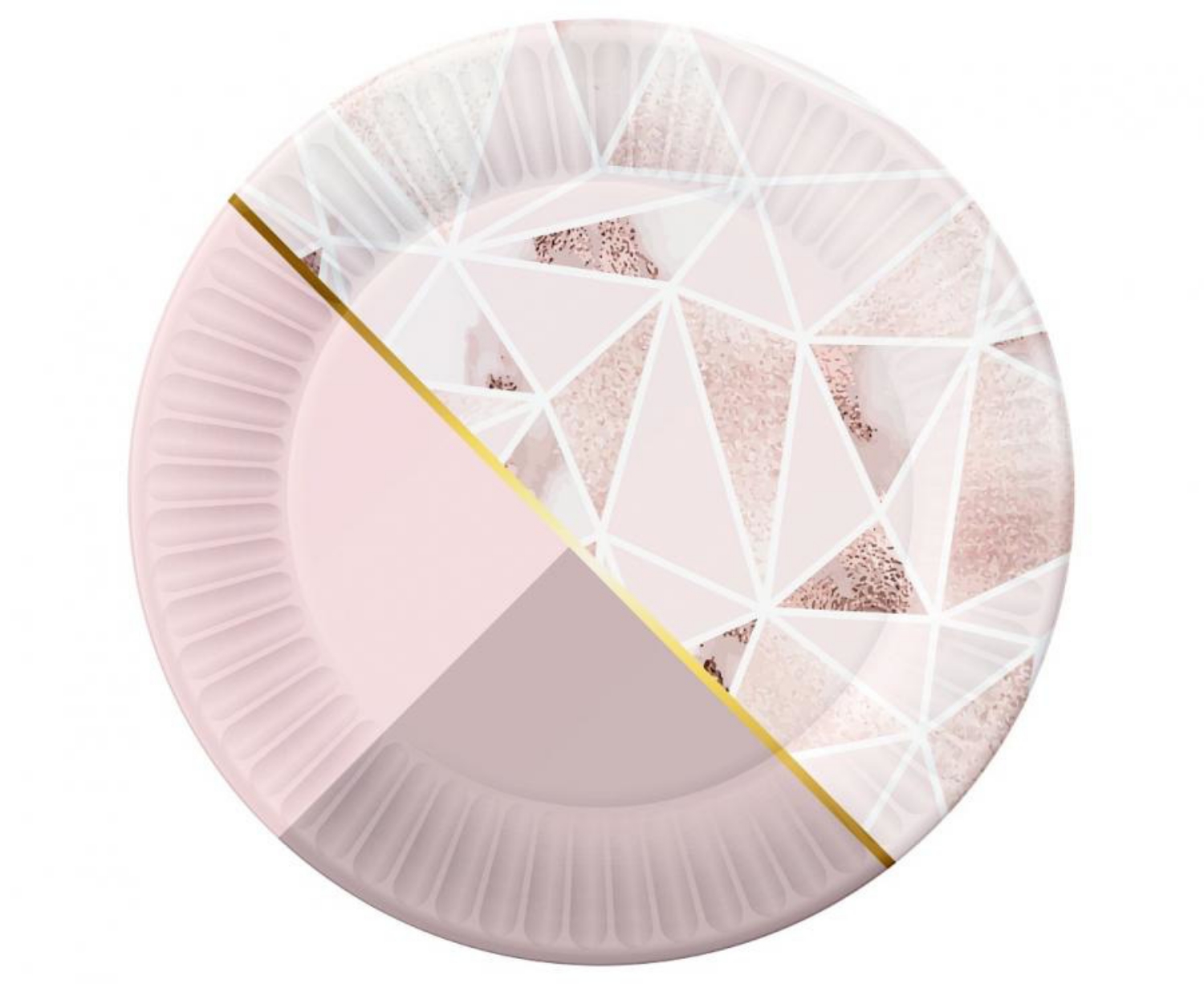 Levně Papírové talíře - Rose Chic 18 cm - 6 ks