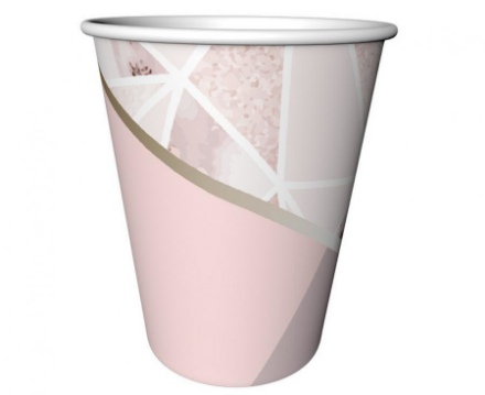Obrázek Papírové kelímky - Rose Chic 240 ml - 6 ks