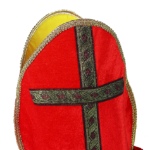 Obrázok z Mikulášska čiapka - červená so zlatým lemovaním
