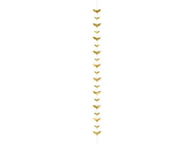 Obrázek z Závěsná dekorace zlatí netopýři 1,5 m 