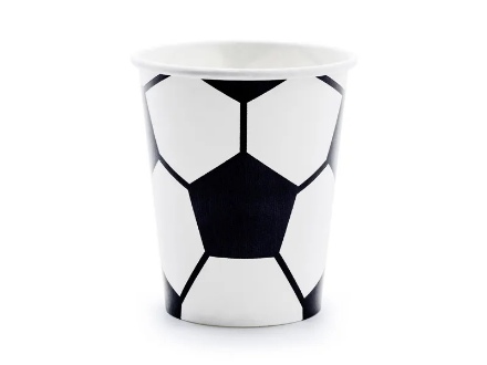 Picture of EKO Papírové party kelímky fotbal 250 ml - 6 ks - Party Deco