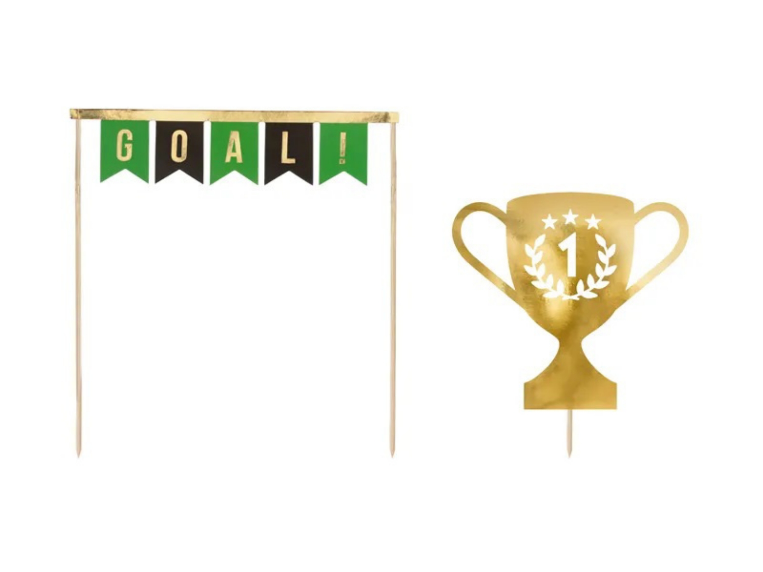 Dekorace na dort - Fotbal Goal! - 15,5 cm