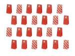 Obrázek z Adventní kalendář - papírové pytlíčky červené 