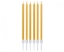 Obrázek Dortové svíčky s držátky - zlaté metalické 13,5 cm - 6 ks