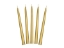 Obrázok z Sviečka kónická - metalická zlatá - 24 cm