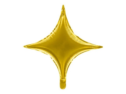 Fóliový balónik hviezda zlatá 45 cm - orion