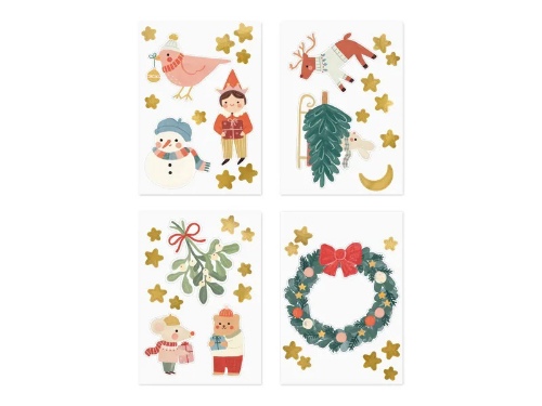 Levně Vánoční dekorace na okno - Merry Christmas, 40 ks