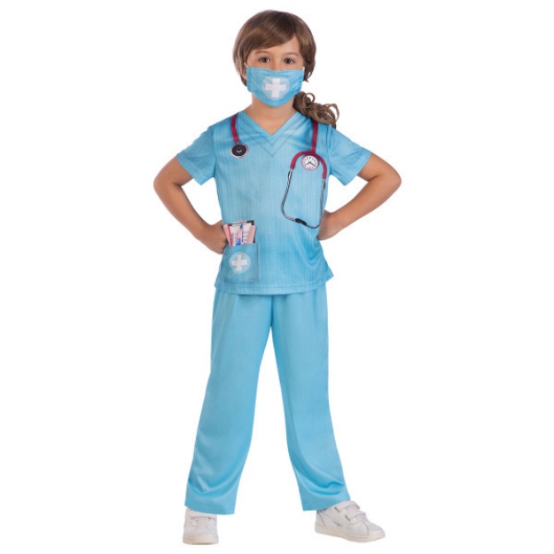 Obrázok z Detský EKO kostým malý lekár 8 až 10 rokov - Veľ. 134 - 140 cm