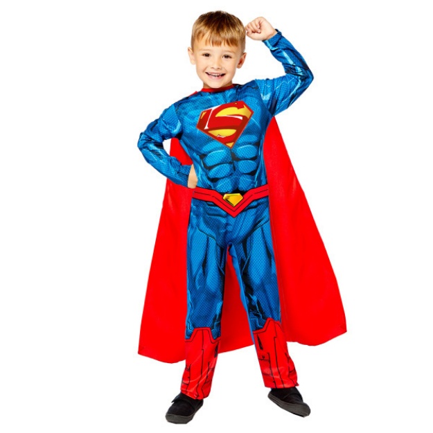 Obrázok z Detský EKO kostým Superman 6 až 8 rokov - Veľ. 116 - 128 cm