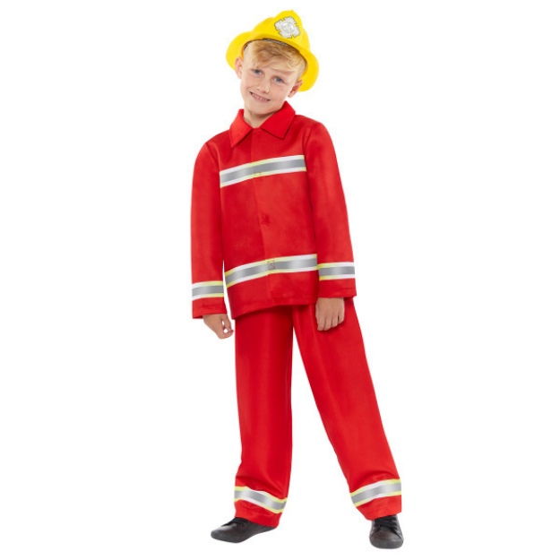 Obrázek z Dětský kostým malý hasič 3 až 4 let Vel. 98 - 104 cm 