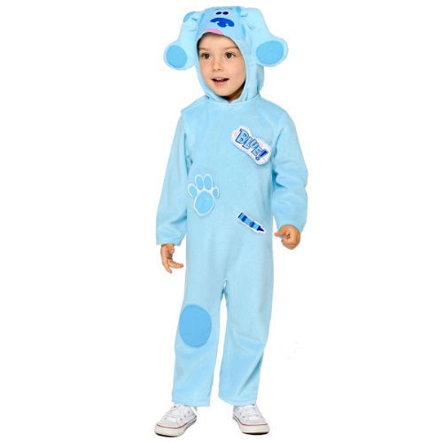 Levně Dětský kostým Stopy Blue - Modříkovy hádanky 3 až 4 let Vel. 98 - 104 cm