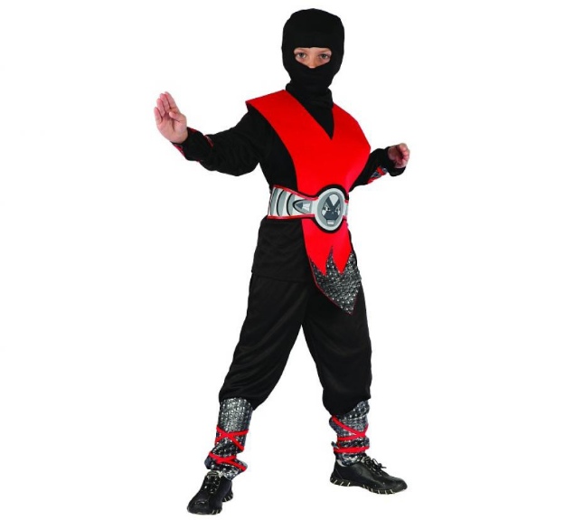 Obrázek z Dětský kostým Ninja - 8 až 10 let - Vel. 130 - 140 cm - Godan 