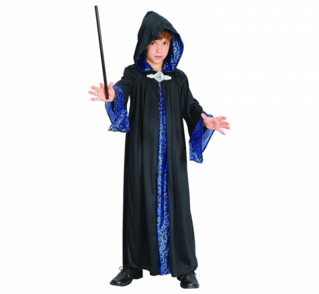 Obrázek z Elegantní kostým čaroděje (kostým s kapucí), velikost 130/140 cm 