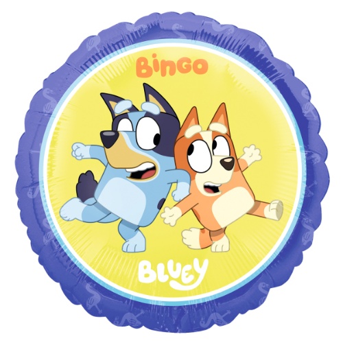Levně Foliový balonek Bluey a Bingo - 43 cm
