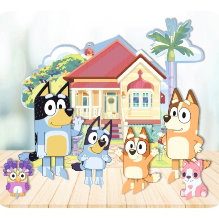 Obrázek Sada dekorací na stůl - Bluey 7 ks
