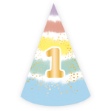 Obrázok z Papierová čiapočka Rainbow 1th birthday