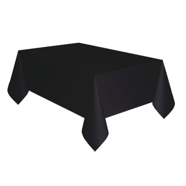 Obrázok z Plastový párty obrus Čierny, 137 x 274 cm - Amscan