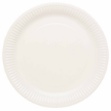 Obrázok z Papierové taniere Biele, 23 cm - 8 ks - Amscan