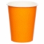 Obrázok z Papierové poháre oranžové, 237 ml, 8 ks