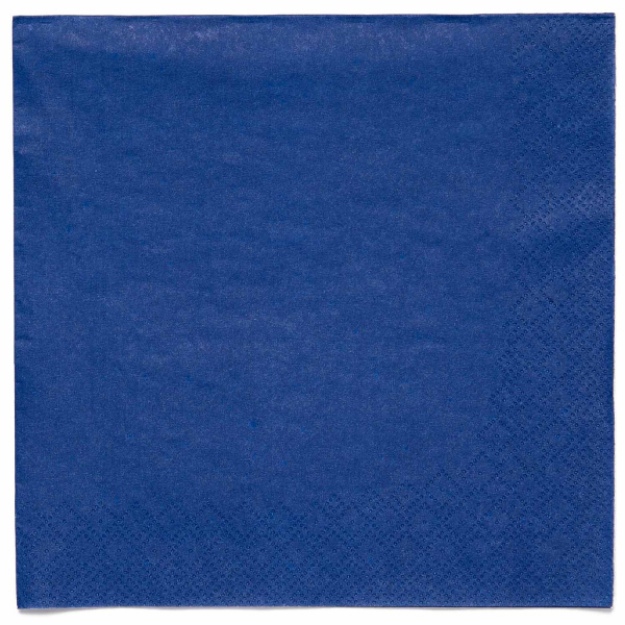 Obrázek z Papírové ubrousky Modré, 33 x 33 cm, 20 ks - Amscan 