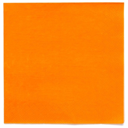 Obrázek Papírové ubrousky Oranžové, 33 x 33 cm, 20 ks - Amscan