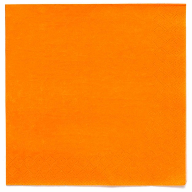 Obrázek z Papírové ubrousky Oranžové, 33 x 33 cm, 20 ks - Amscan 