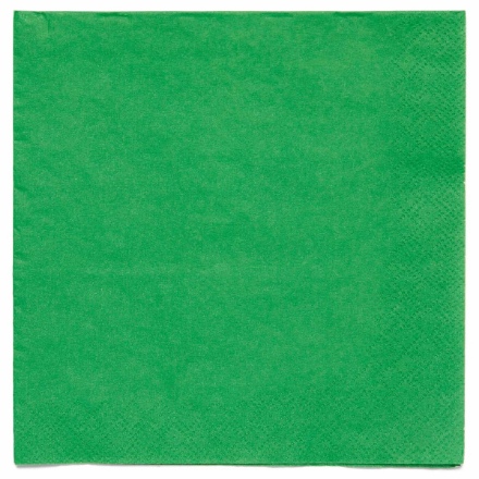 Obrázek Papírové ubrousky Zelené, 33 x 33 cm, 20 ks - Amscan