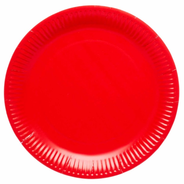 Obrázek z Papírové talíře Červené, 23 cm - 8 ks - Amscan 